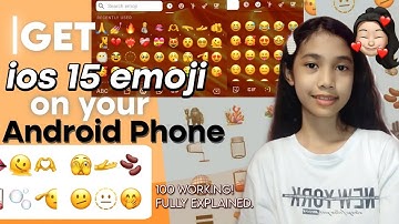 HOW TO CHANGE YOUR ANDROID EMOJI TO IOS 15 EMOJI ON YOUR ANDROID PHONE!