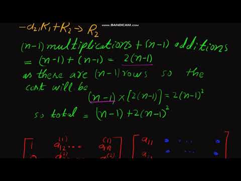 Cost of LU decomposition part 1