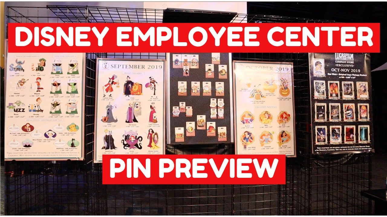 DISNEY EMPLOYEE CENTER PIN PREVIEW! Disney FairyTails YouTube
