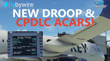 flybywire Development Progress - NEW ACARS / CPDLC - Plus Aileron, Elevator Hydraulic Droop!
