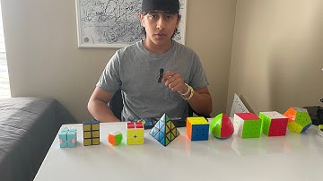 Solving my entire cube collection (in time-lapse)