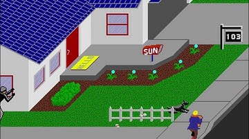 Paperboy (Atari 1984)  Attract Mode 60fps