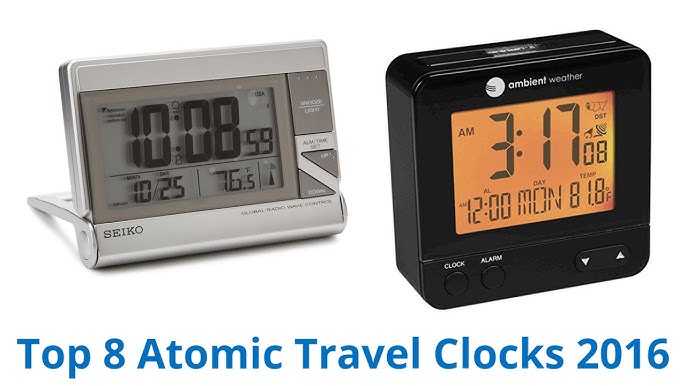 Oregon Scientific Self setting atomic travel thermometer alarm clock