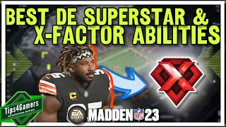 Best Superstar & X-Factor Abilities for DE in Madden 23 Franchise Mode