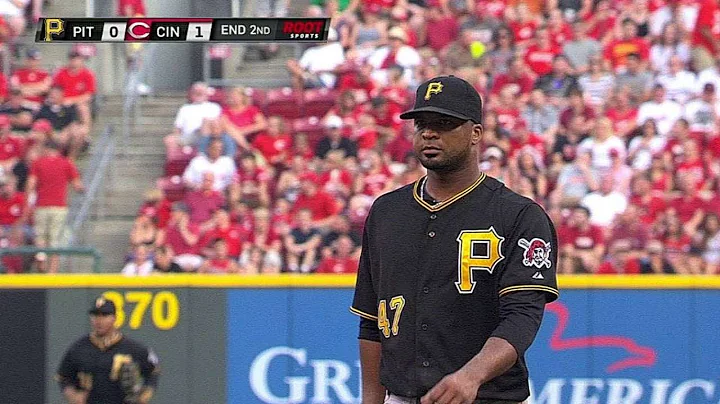 PIT@CIN: Pirates turn an inning-ending double play
