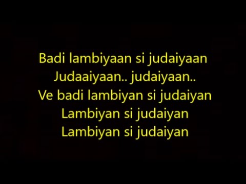 Lambiyaan Si Judaiyaan Lyrics Raabta