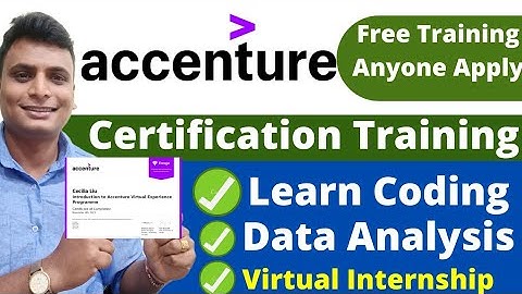 Accenture Launched Free Training Program Learn Coding Programming Data Analysis With Certificate