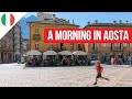 Breakfast IN AOSTA, exploring the center of town