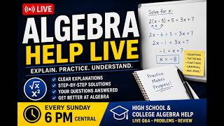 Algebra Help Live - Factoring