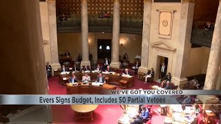 Evers Signs Budget, Includes 50 Partial Vetoes