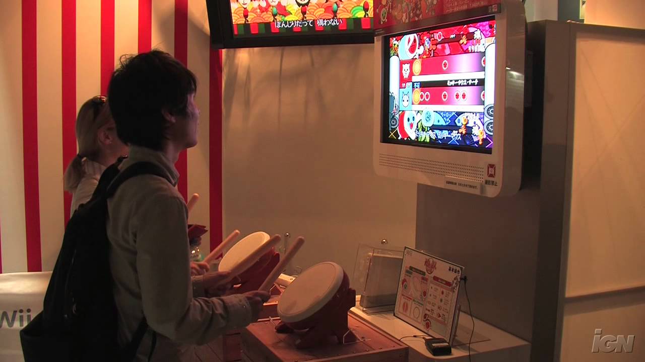 Taiko Drum Master Wii Nintendo Wii Gameplay TGS 2008 YouTube