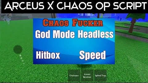 Arceus X Chaos Op Script | God Mode,fly,hit box and much more