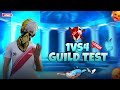 D₲ㅤᎬϻᴘɪʀᴇㅤ😲 HARDEST GUILD TEST 1 V 2 [MOB] 📱OR 1 VS 4 [PC]  💻👿 100% FAIR TESTING 🔥#freefirelive