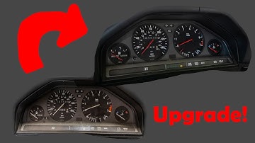 Race German Cluster Rings Install on BMW E30