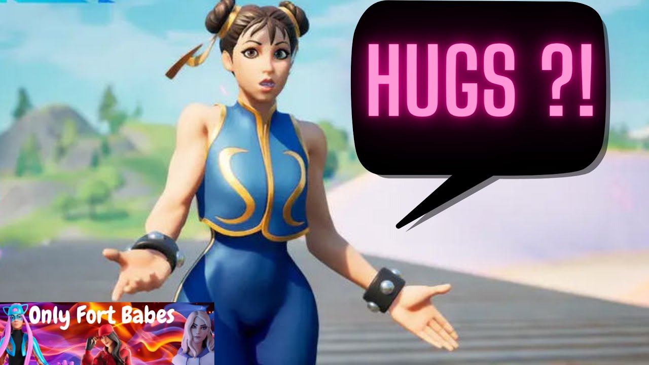 👄 😻 Fortnite ChunLi CLOSEUP Bear Hug emote 😘 😏 YouTube