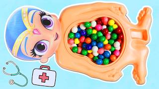 Play Doh Operation Gumball Belly Surprises!