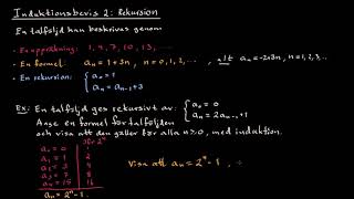 Induktion: Exempel 2 - rekursion