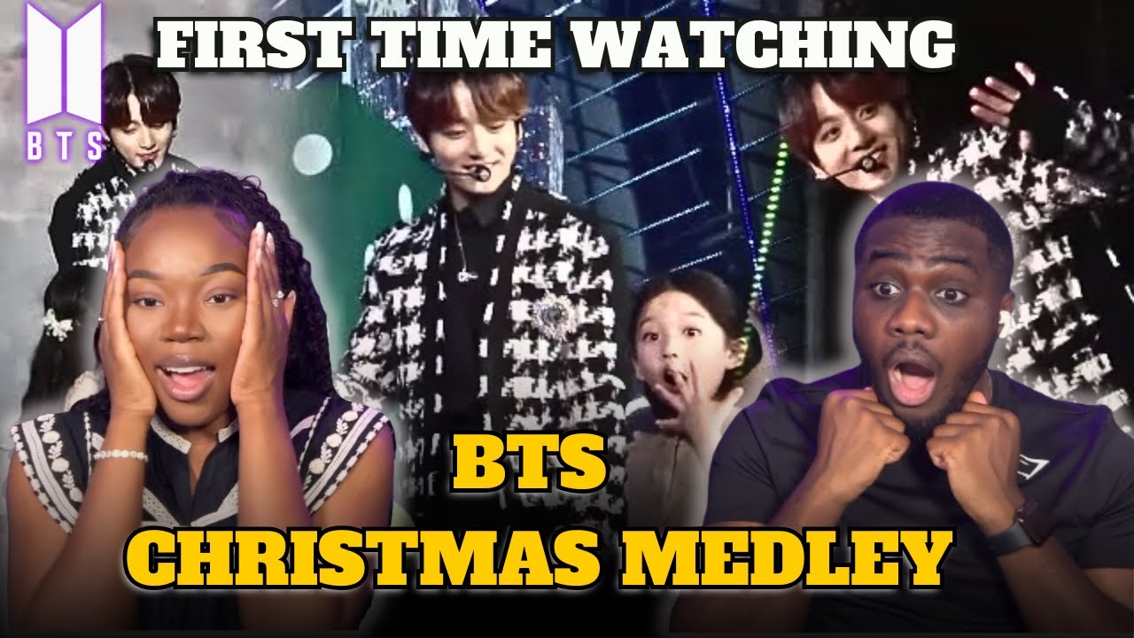 K-POP NEWBIES FIRST TIME WATCHING BTS (방탄소년단) CHRISTMAS MEDLEY