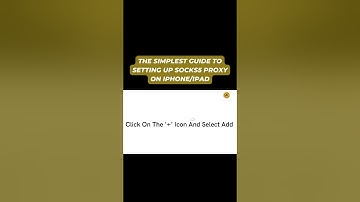 The Simplest Guide to Setting Up Socks5 Proxy on iPhone/iPad #iphone #socks5proxy #ipad