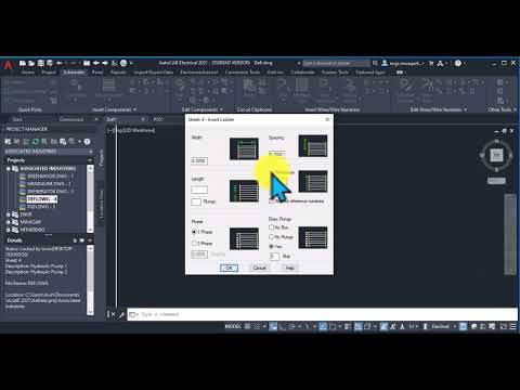 AutoCAD Electrical 4.10: Step-by-Step Guide to Ladder Insertion in Drawings