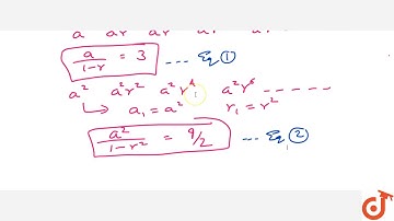 If the sum of an infinite decreasing G.P. is 3 and the sum of the squares of its term is `9/2,