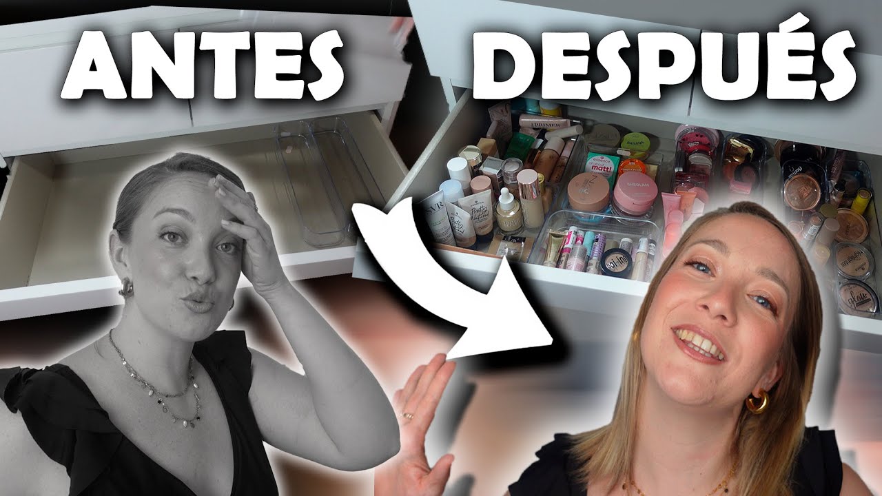MI COLECCIÓN DE MAQUILLAJE 💄✨ Ordena conmigo todo mi maquillaje en la nueva casa tras la mudanza 🚛🏡