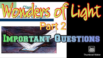 7th Wonders of Visible Light Question Answer l Science Unit 2 Part 2 l SCERT Keralasyllabus
