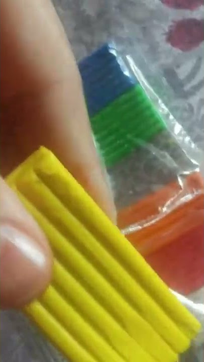 clay star pack of 6 colour clay yellow blue green orange red white so soft #shorts #clay rs 30