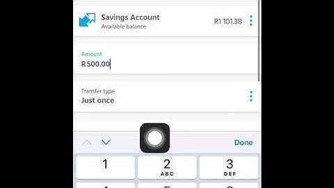 The New Capitec App - Transfer money from your account to your other account