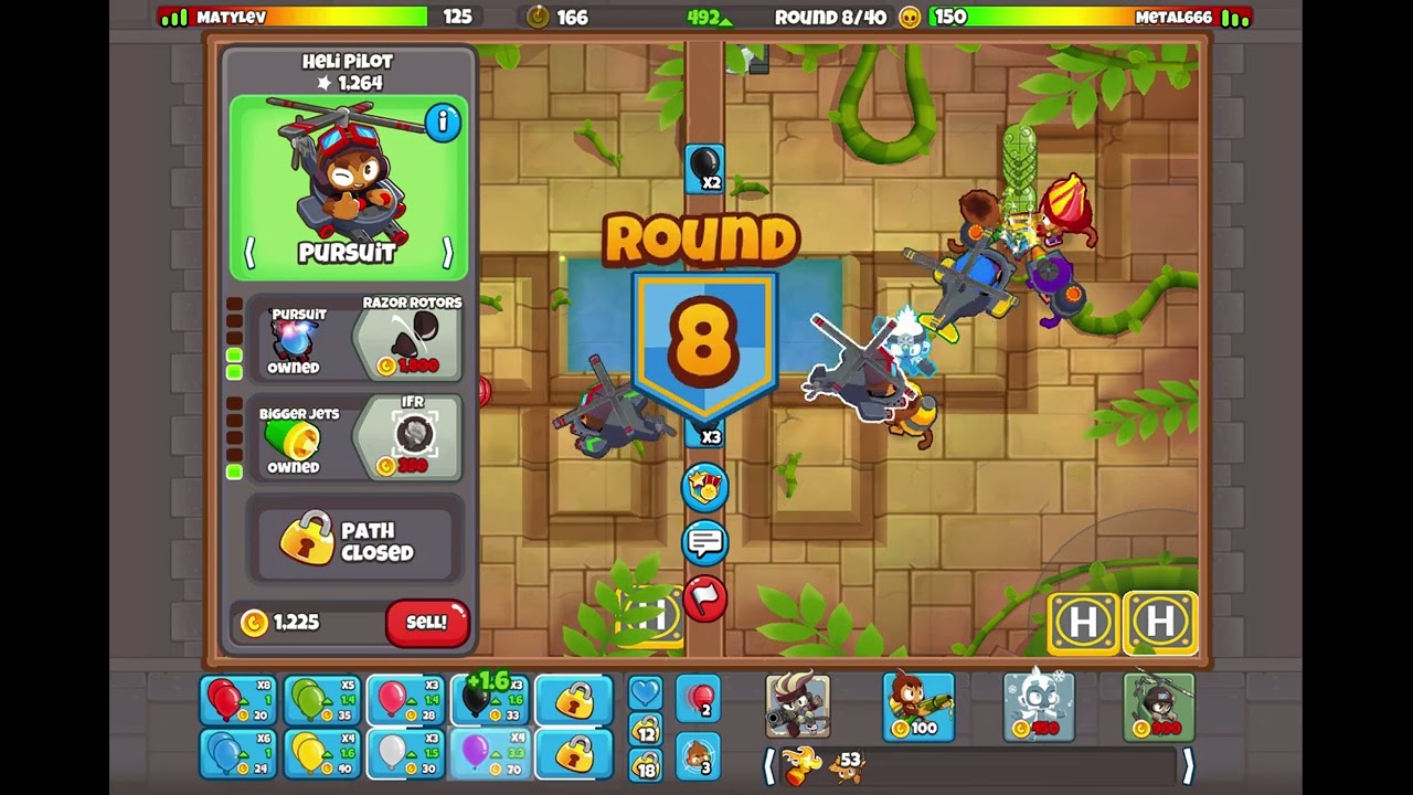 BTD 2 Random Bananza: Quick Win Against MATYLEV from i hate banana Clan