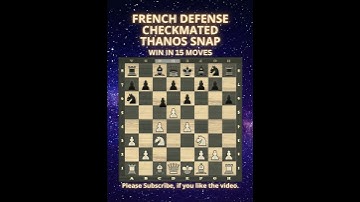 French Defense | Checkmated | Thanos Snap | Chess Openings | Chess Tricks | Chess Game | Learn Chess