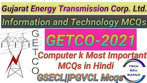 GETCO Exam Preparation||Latest Topic Information and Technology Important Mcq||Computers mcq