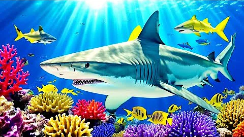 The Colors of the Ocean 8K ULTRA HD - The Best 8K Sea Animals for Relaxation & Calming Music