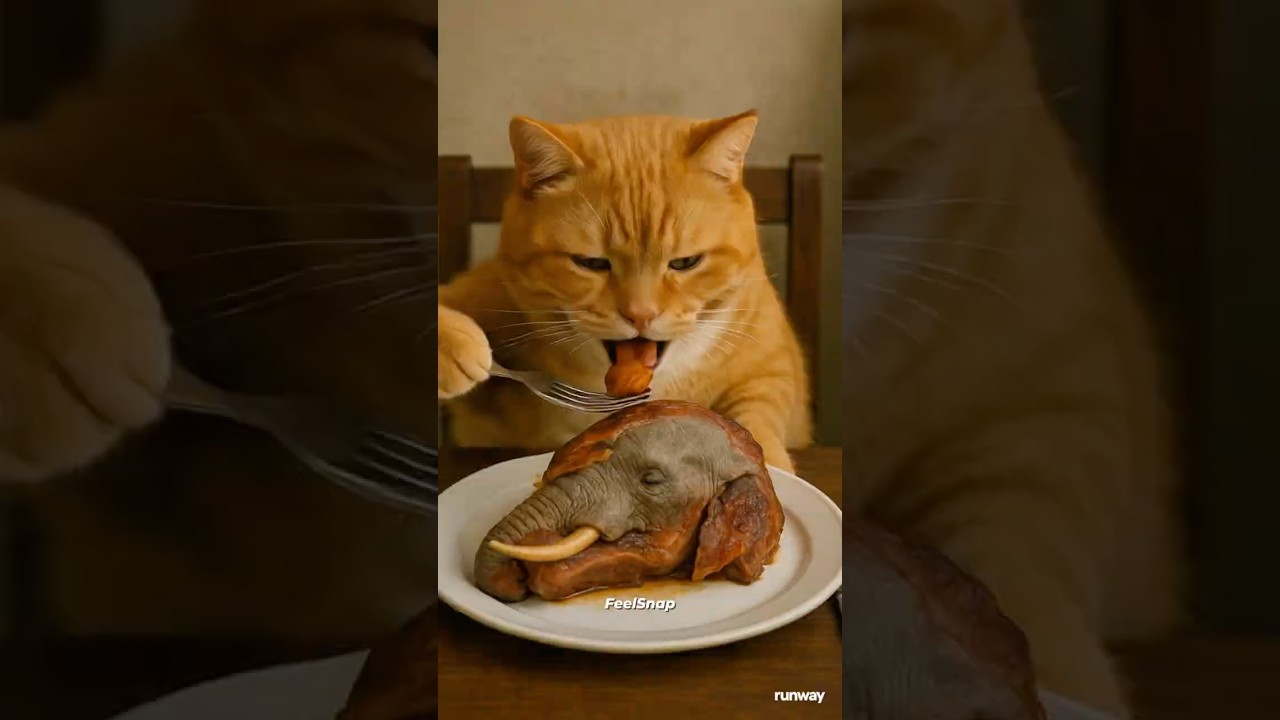 Fat Cat vs GIANT Elephant — You Won’t Believe Who Wins! 🐱⚡️🐘 