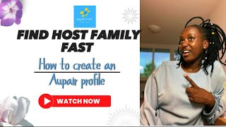 HOW TO CREATE AN AUPAIR PROFILE 2023//🇰🇪🇩🇪TRAVEL ABROAD//FIND A HOST FAMILY FAST screenshot 2