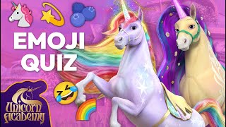 GUESS THE UNICORN!  | Unicorn Academy Emoji Quiz  | Games for Kids