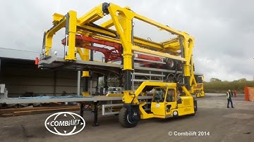 The Combilift Straddle Carrier - Handling trailers