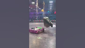That moment when robots fly #battle #robots #championship #shorts #robotics #battleofrobots