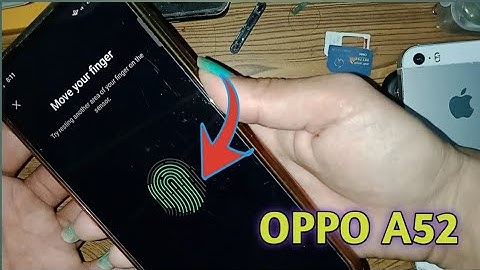How To Add Fingerprint To OPPO A52 Mobile Fingerprint Screen Lock