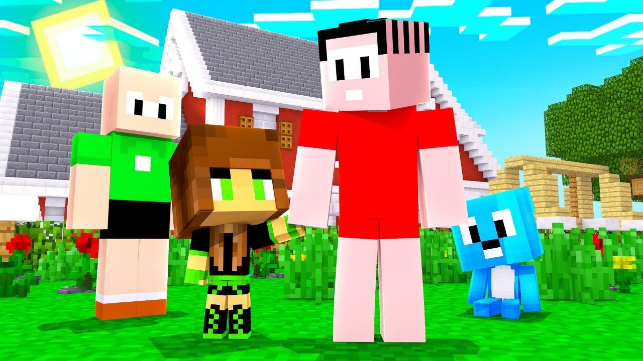 A MÔNICA E O CEBOLINHA VIRARAM MEUS PAIS NO MINECRAFT! (A FAMÍLIA DA ...