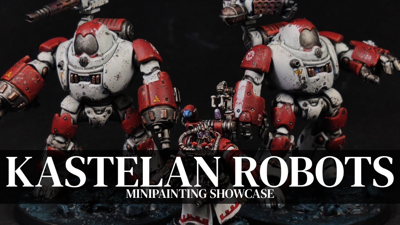 Adeptus Mechanicus Kastelan Robots Warhammer 40k Painting Showcase YouTube
