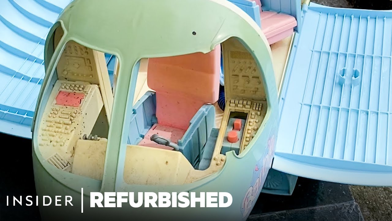 How A Vintage 1999 Barbie Airplane Is Restored