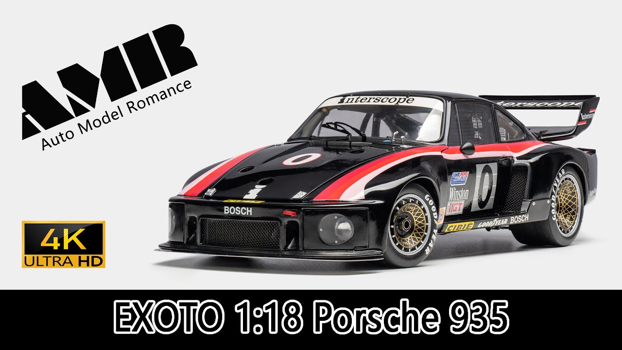 Porsche 935 / 1:18 diecast car model by EXOTO / 4k AMR