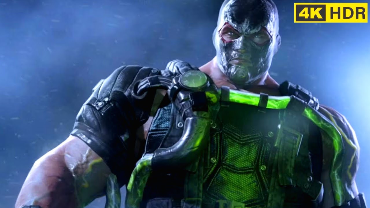 BATMAN Vs MUSCLE MONSTER BANE Final Boss Fight 4K ULTRA HD - Batman Arkham Origins Action Scene PC