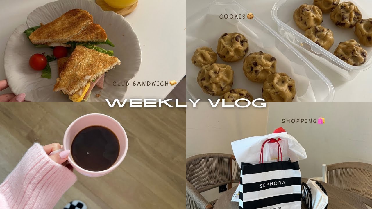 WEEK IN MY LIFE | أسبوع في حياتي, سويت كوكيز نيويورك🍪, مشتريات, ترتيب درج التسريحة💄