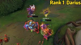 Rank 1 Darius: He is the 1V1 GOD on Toplane!