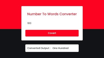 Number To Words Converter using Javascript | NumToWords.js