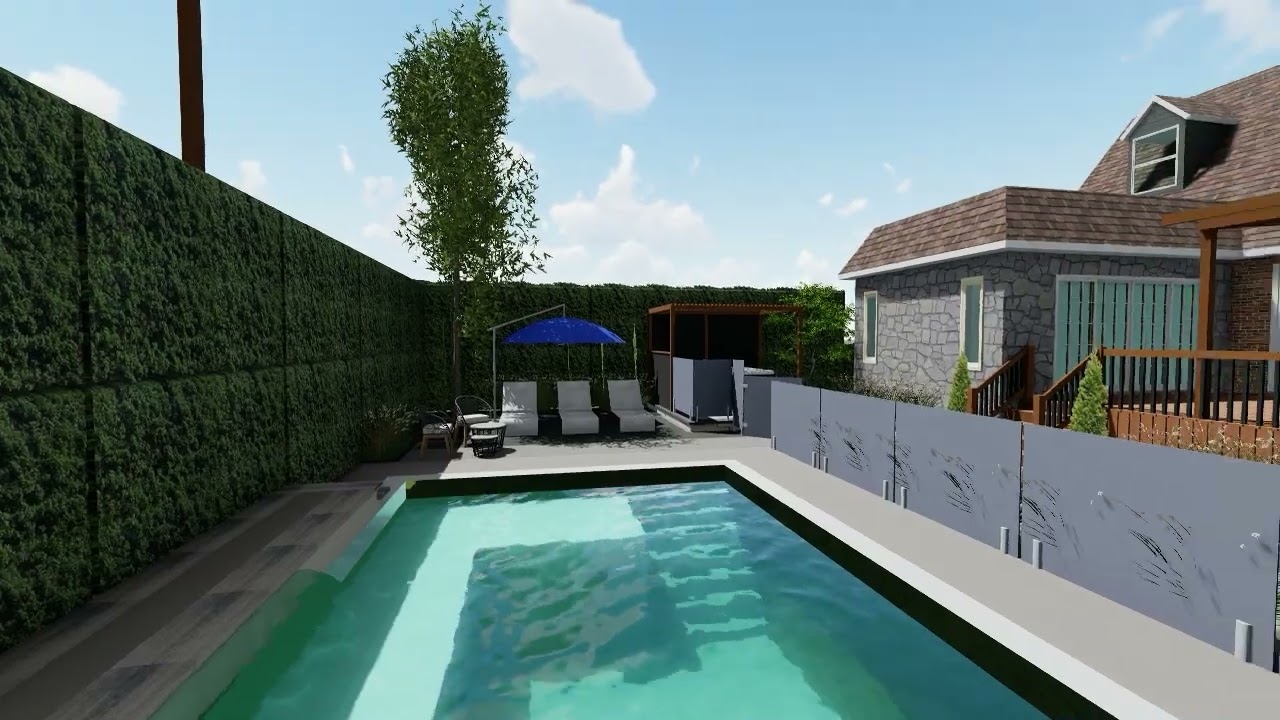 Back yard landscape design