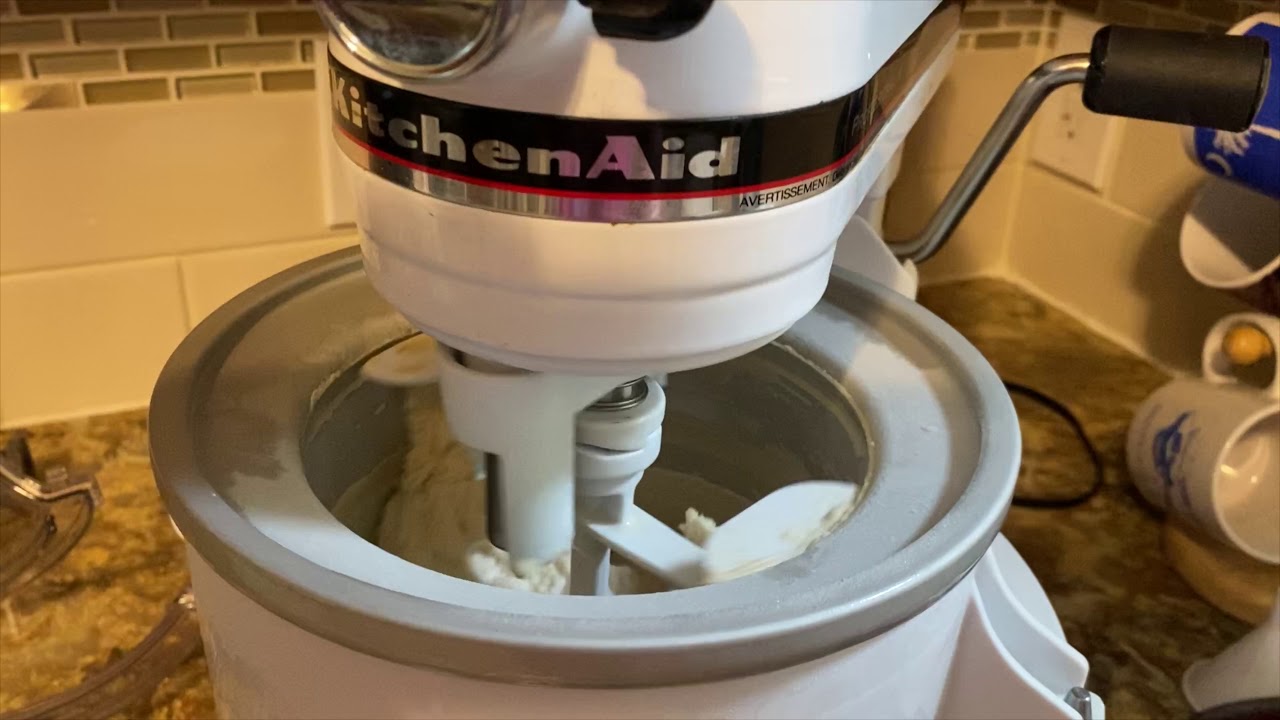 Using A Kitchen Aid Mixer To Make Ice Cream YouTube