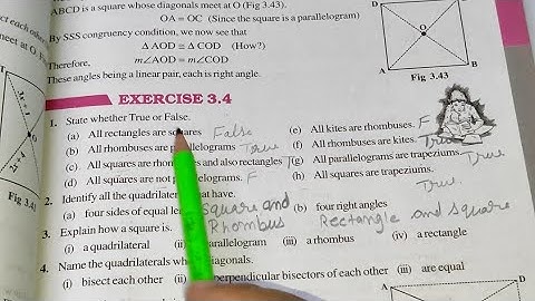 Understanding Quadrilaterals Ex 3.4 Chapter- 3 || Ncert Class 8th Maths Solutions
